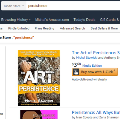 My book at #1 for a keyword